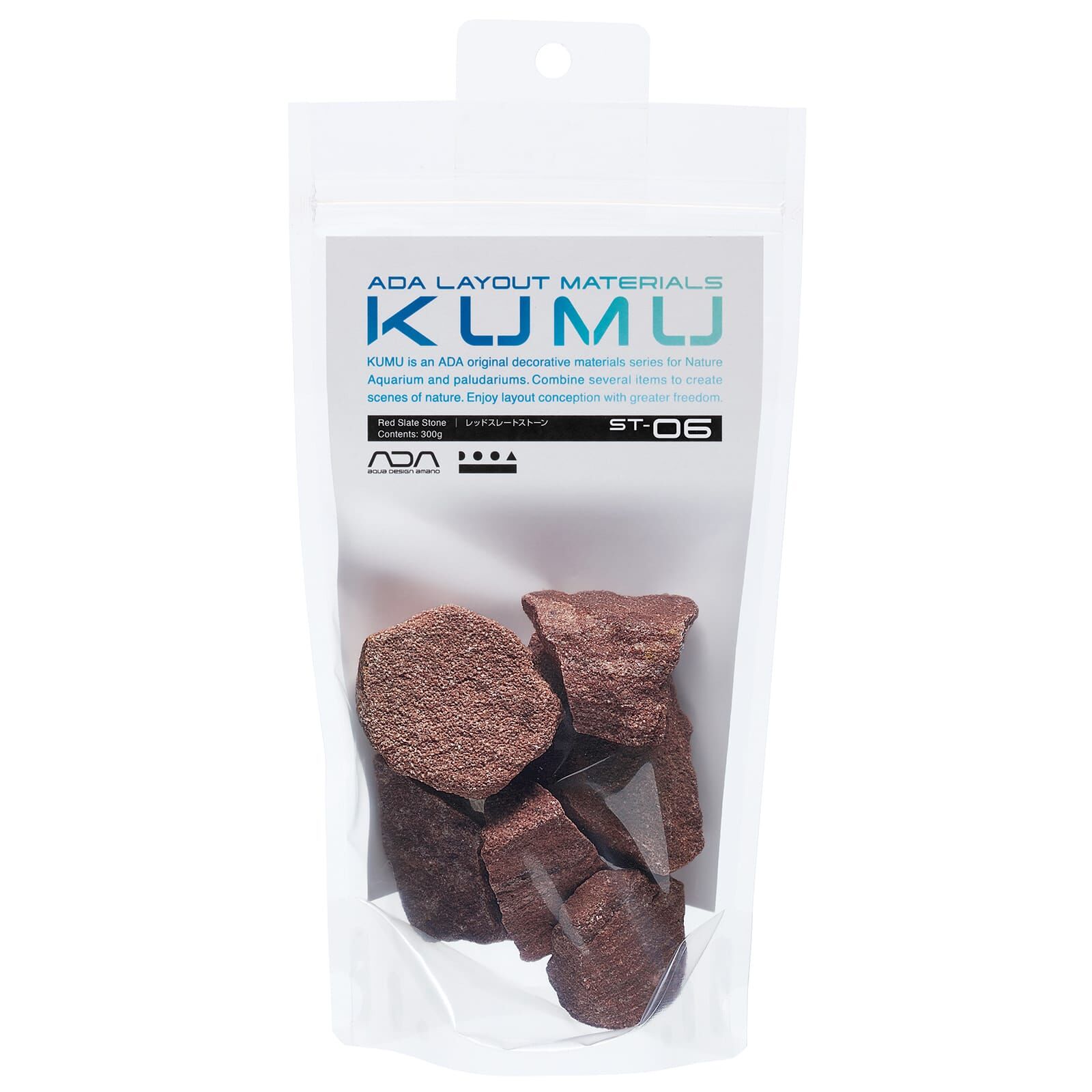 ADA - KUMU Red Slate Stone - 300 g