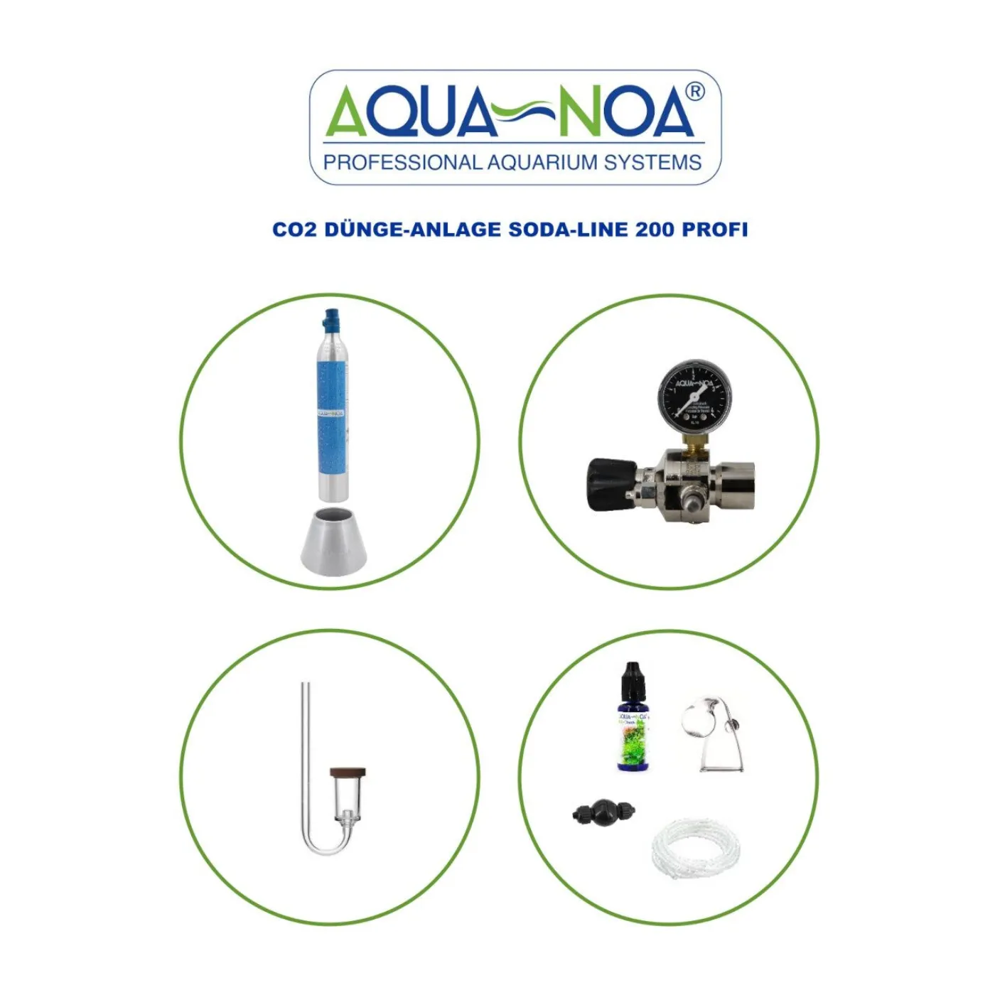 Aqua-Noa CO2-Anlage Soda-Line 200 Profi - für Sodastream Zylinder