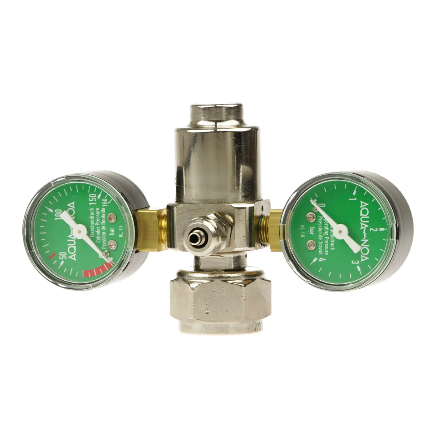 Aqua-Noa CO2 Druckminderer Basic Mehrweg | mit 2 Manometern und Feinnadelventil