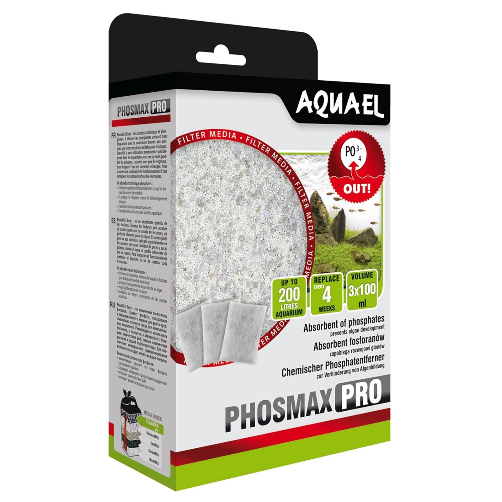 Aquael - Filtermedium - PhosMax Pro - 100 ml - 3x