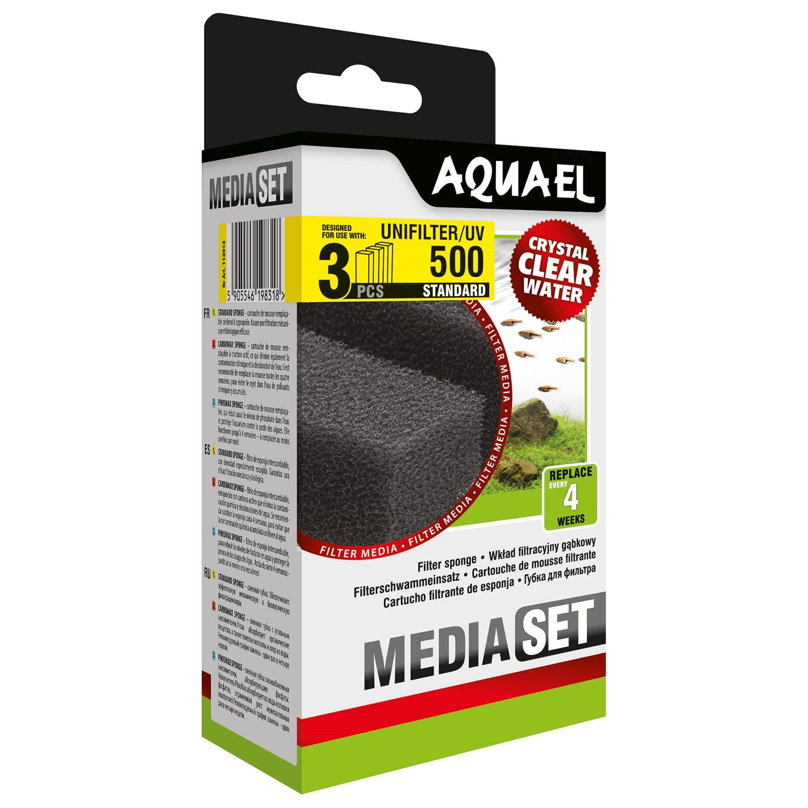 Aquael - Filterschwamm - Unifilter UV - 500 - 3x