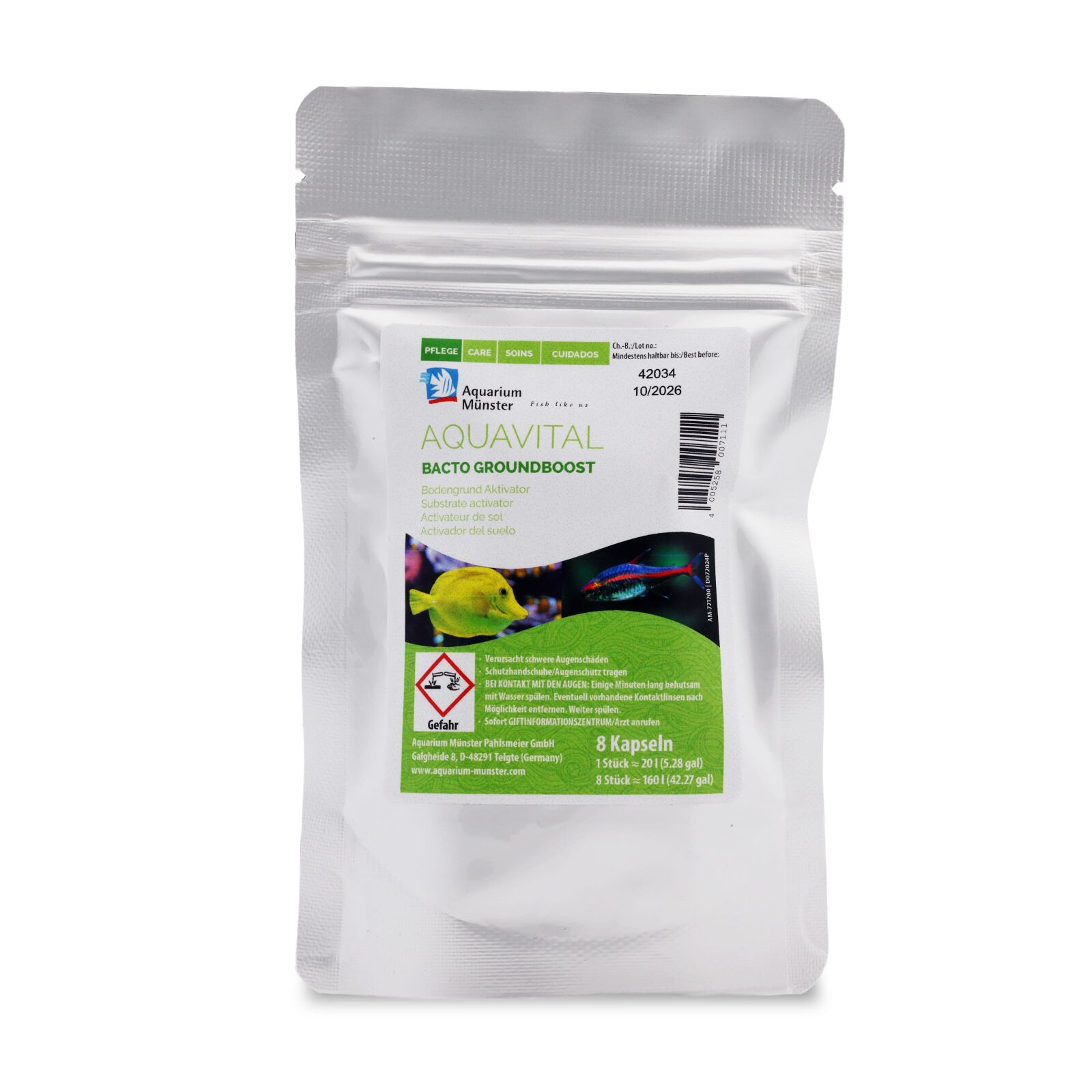 Aquarium Münster - Aquavital - Bacto Groundboost - 8 Stück