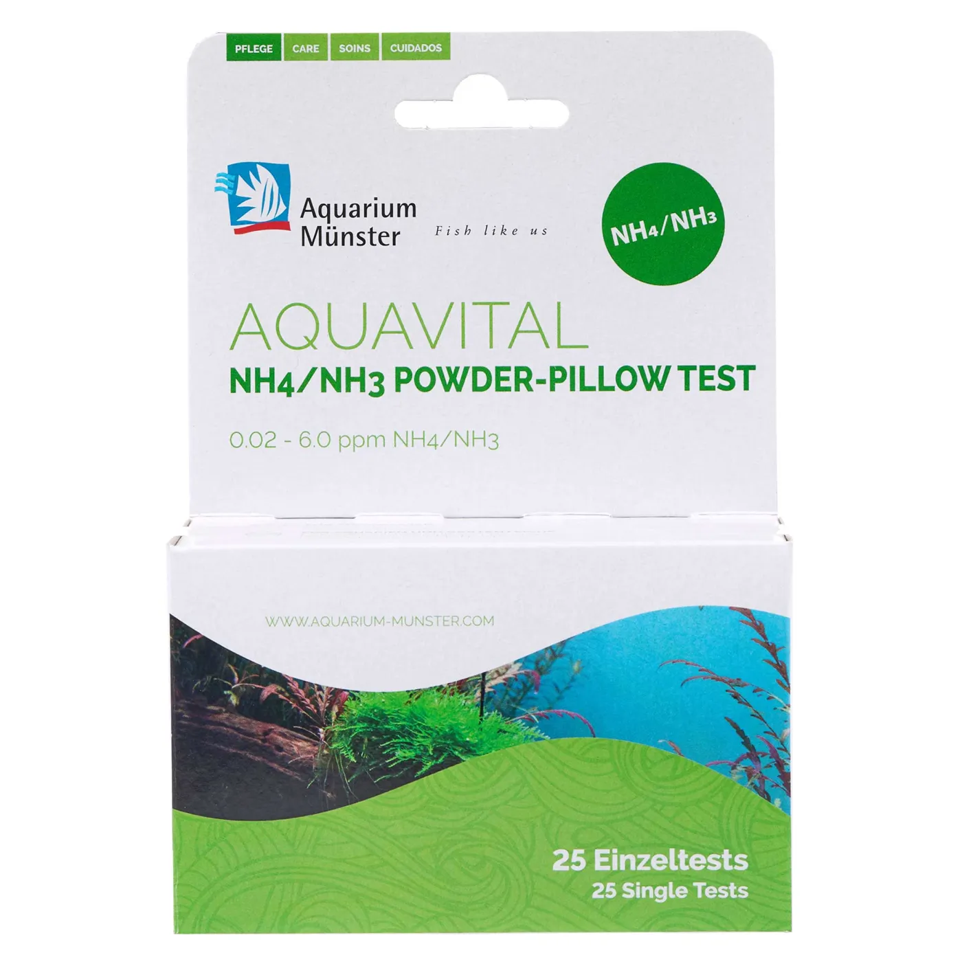 Aquarium Münster | AQUAVITAL NH4/NH3 Powder-Pillow Test (Ammonium/Ammoniak)