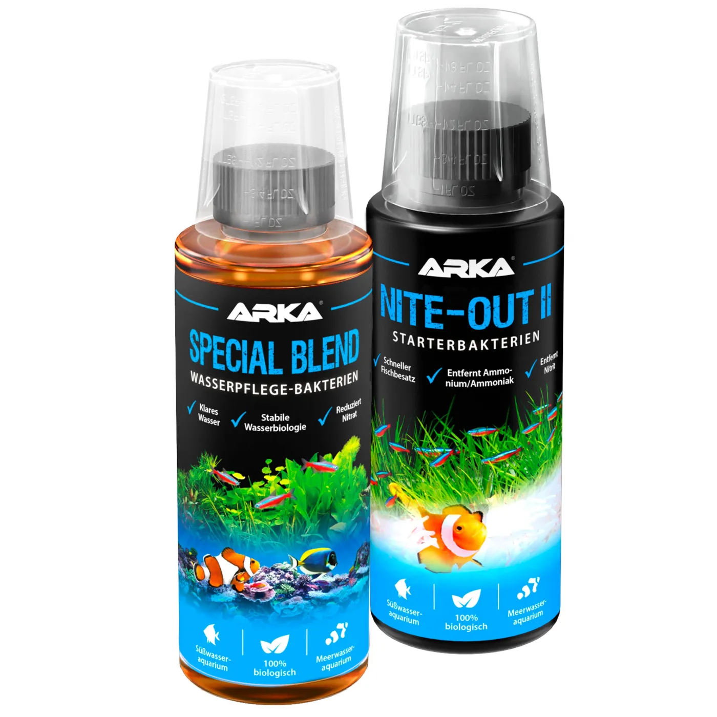ARKA Special Blend & Nite Out Duo | Anti-Cyanobakterien, Anti-Algen, Bakterien & Wasserpflege