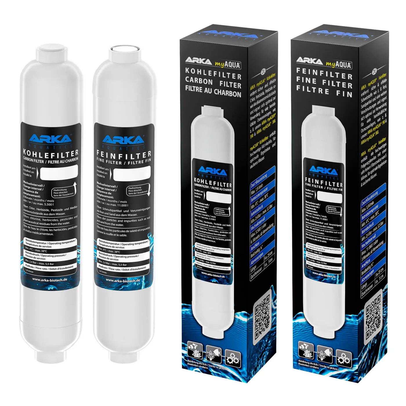 myAqua 190/ 380 - Fein & Kohlefilter