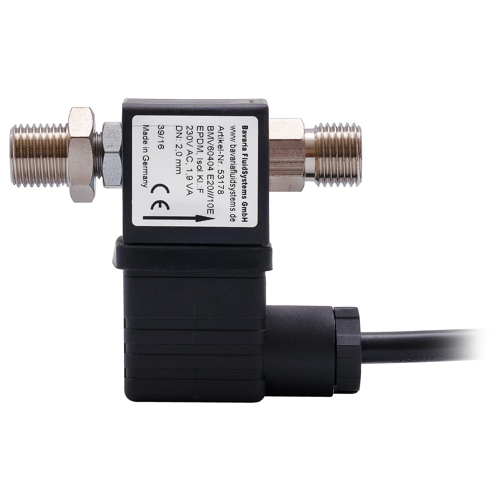Bavaria Fluid Systems - Magnetventil - G 1/8 AG x G 1/8 IG