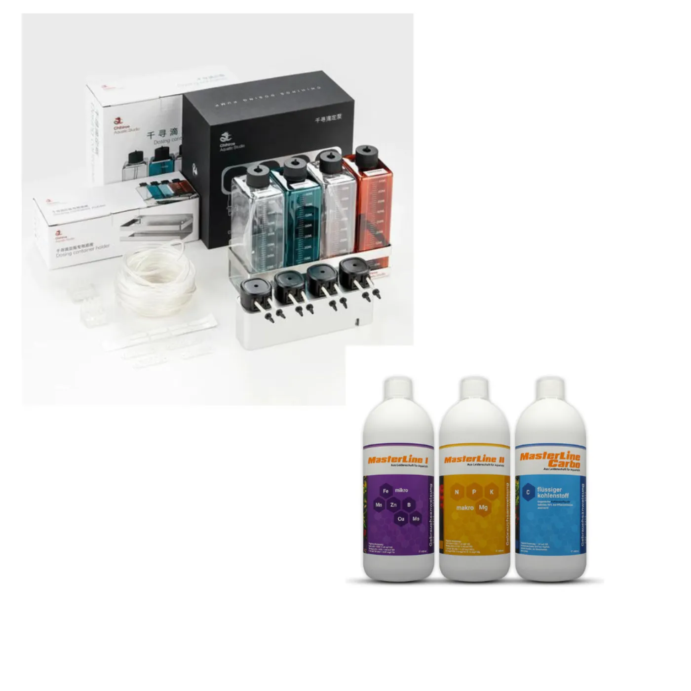 Bundle: Chihiros Dosieranlage + Zubehör + Masterline Dünger