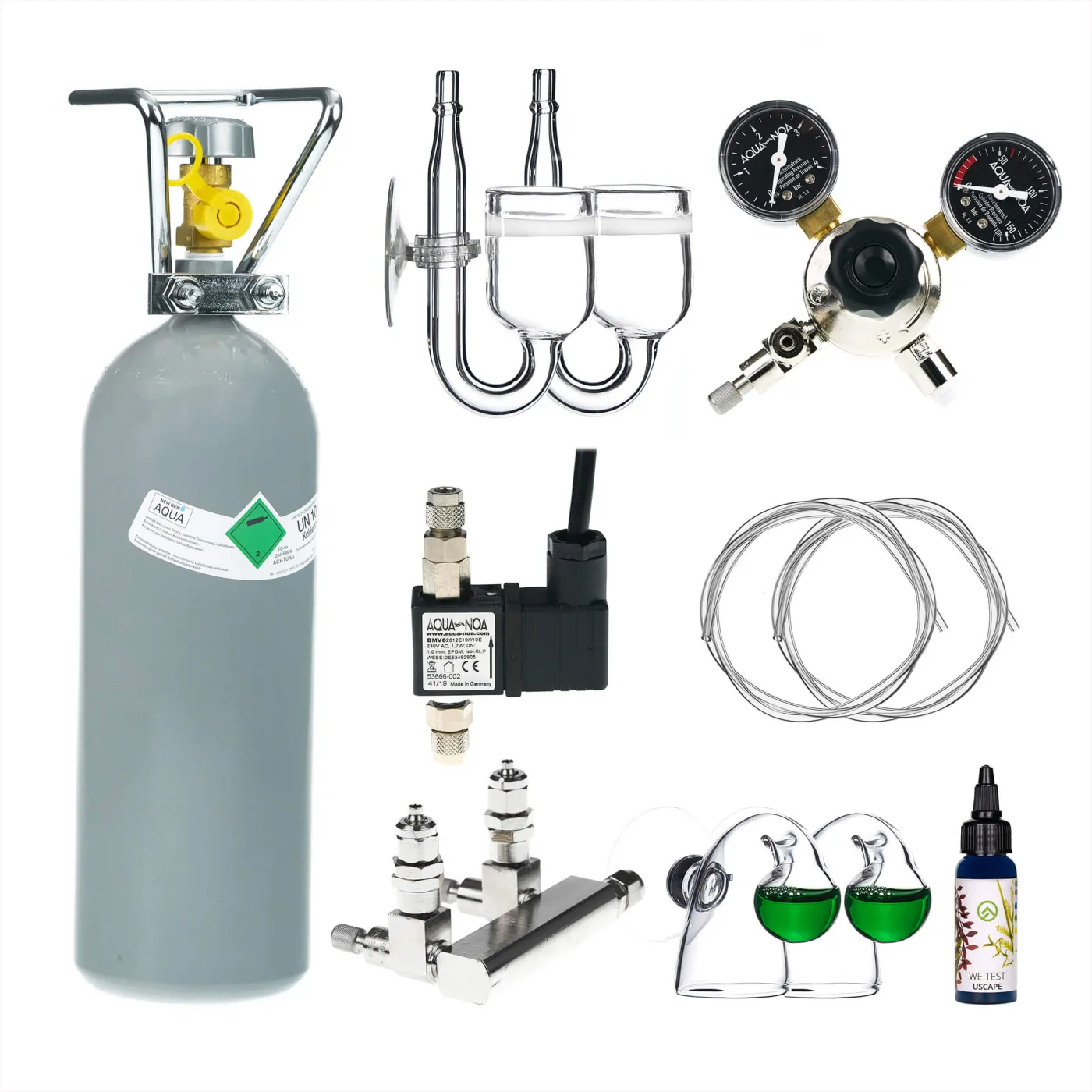 2er CO2 Anlage Ultimate 2kg | Inkl. Nachtabschaltung, RV und CO2 Check