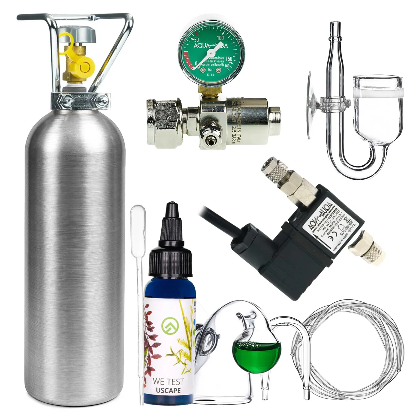 CO2 Anlage Aluminium Line | Für 10 - 100 Liter Aquarien