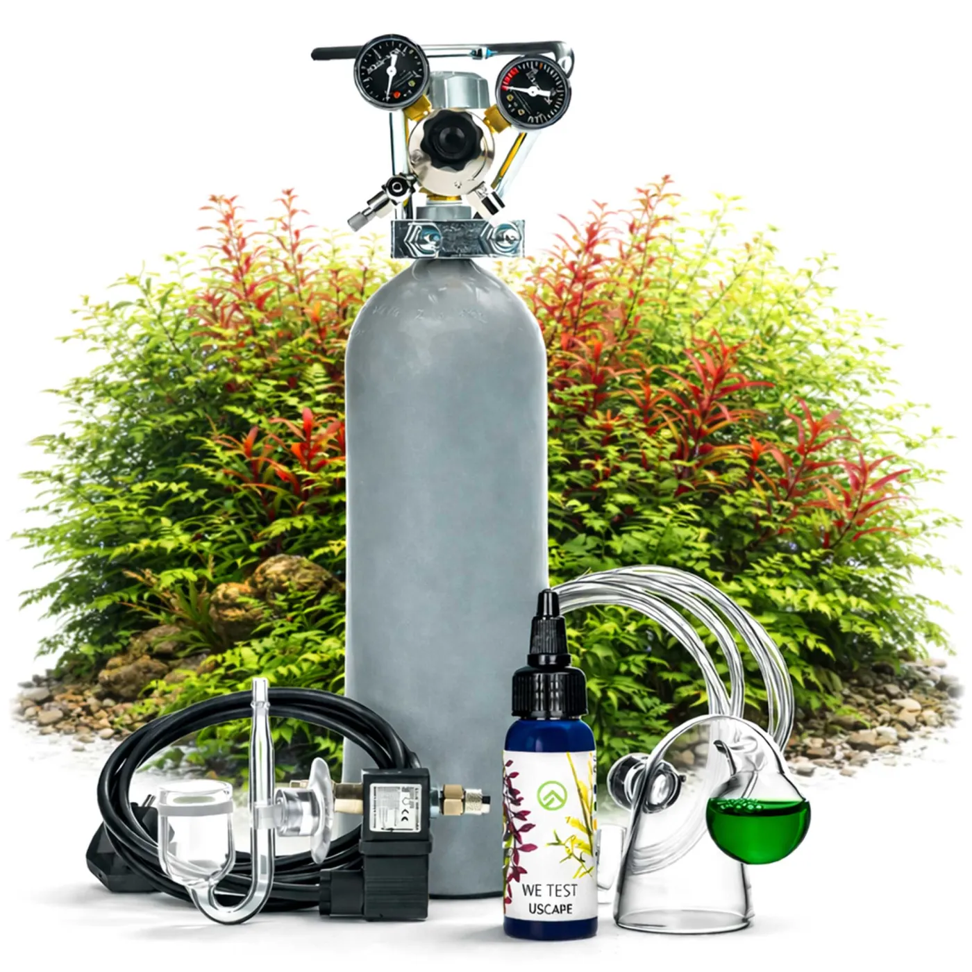 CO2 Anlage Profi 2kg | Inkl. Nachtabschaltung, RV und CO2 Checker