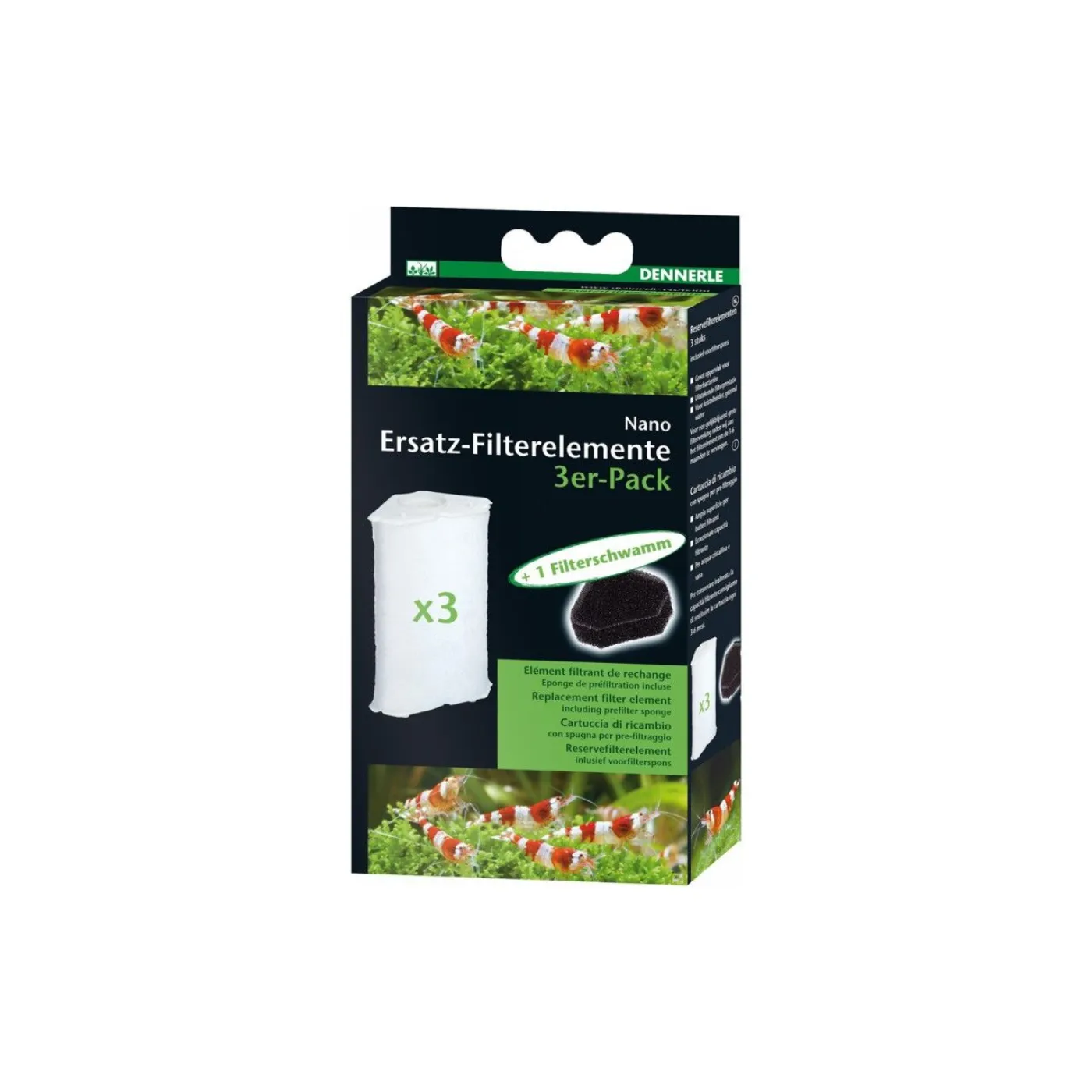 Dennerle Nano Ersatz-Filterelemente 3er-Pack