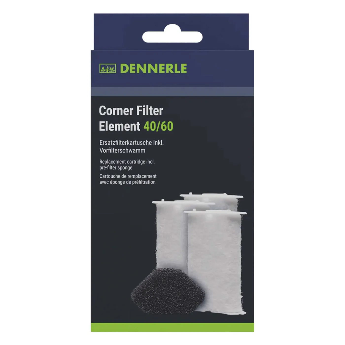 Dennerle Nano Filterelement Ersatzkartusche | Corner Filter Element