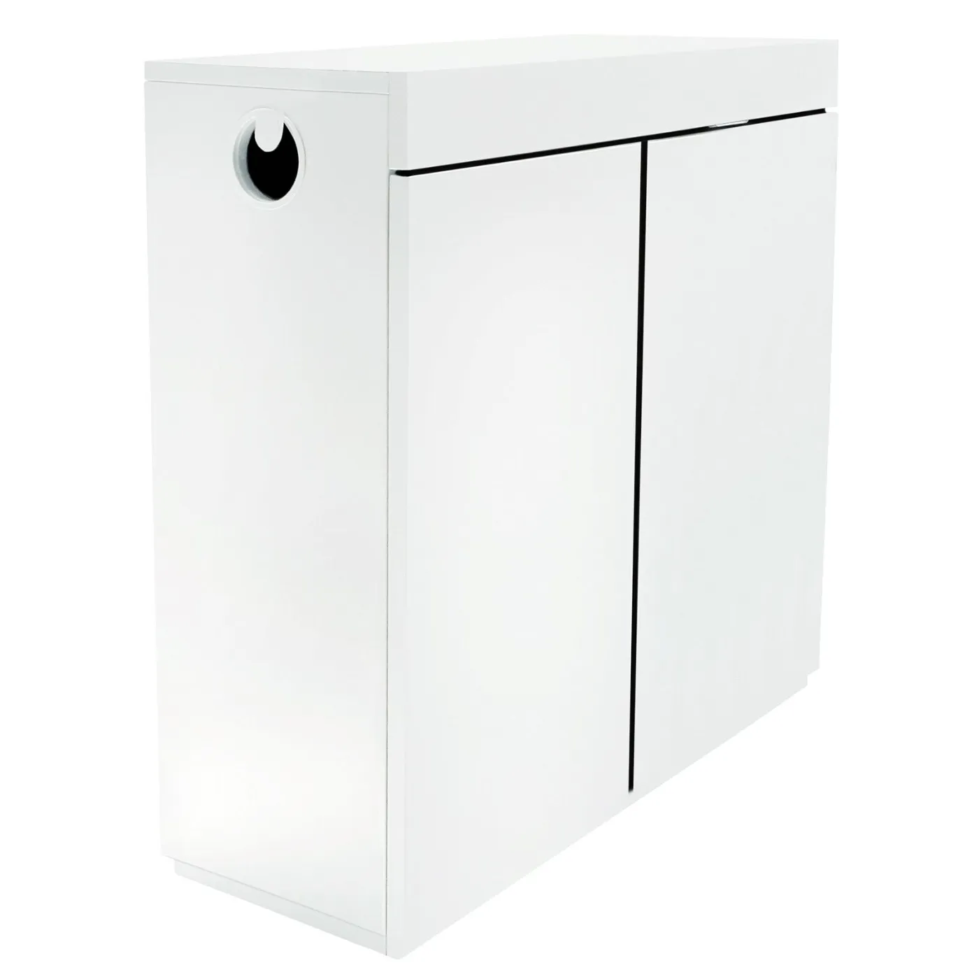 european aquaristics - Unterschrank weiß hochglanz - 90 x 45 x 80 cm
