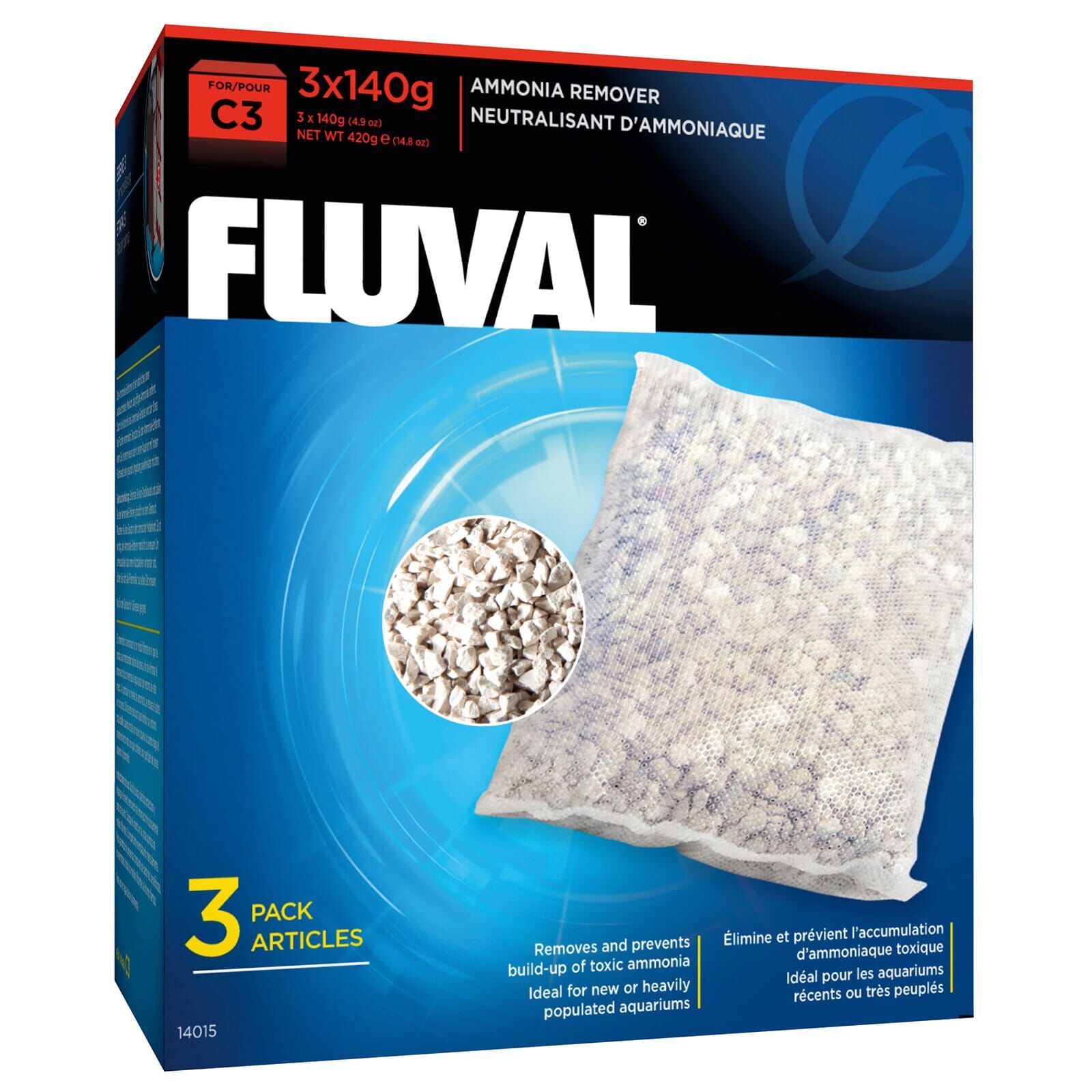 Fluval - Ammoniak Entferner - Clip-on - C4 - 3x