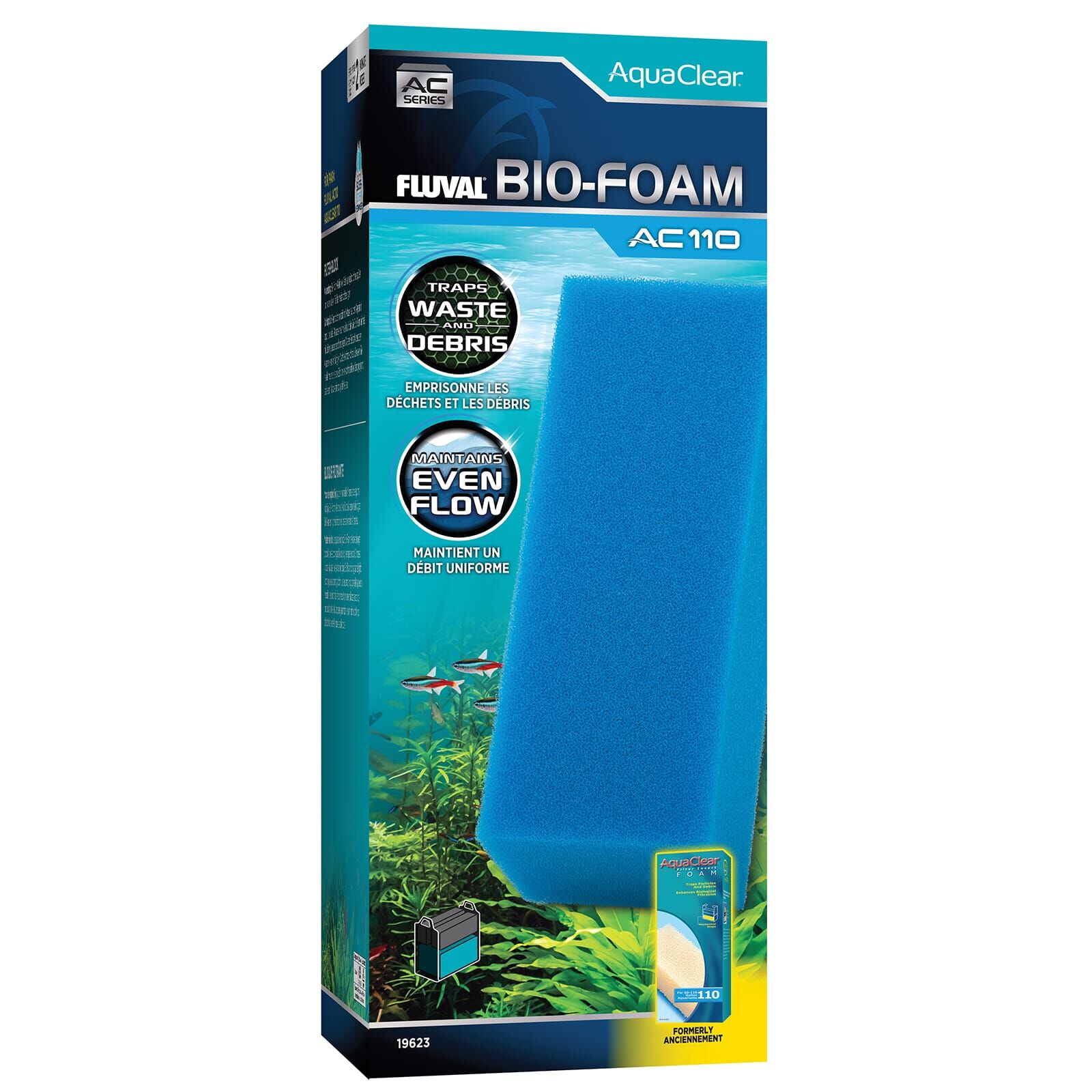 Fluval - AquaClear - Bio-Foam Filtereinsatz - Blau
