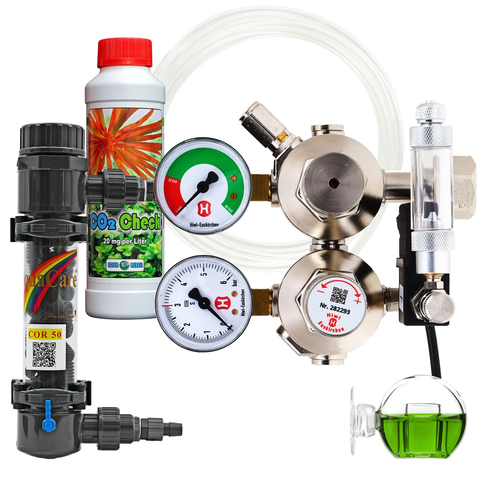 CO2 Set Advanced - Compact Reactor - Doppelkammer - bis 1000 l - 13 mm