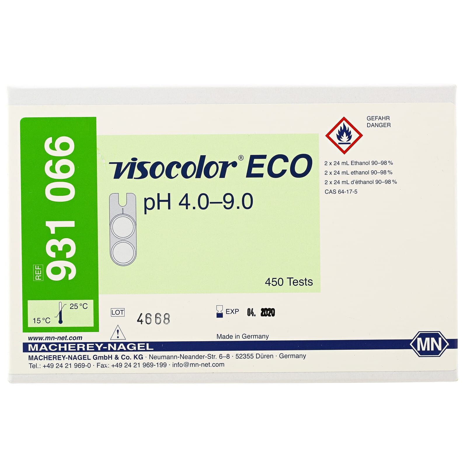 Macherey-Nagel - Visocolor ECO - pH 4,0-9,0 - Test