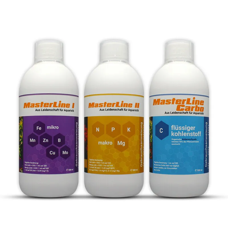 Set MasterLine I + II + Carbo - 500ml