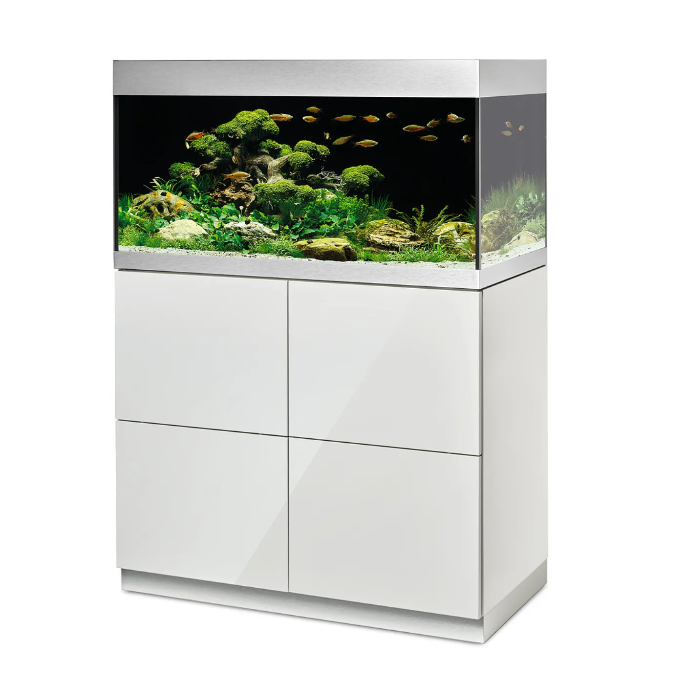 Oase HighLine Optiwhite 200 | Set aus Aquarium und Unterschrank