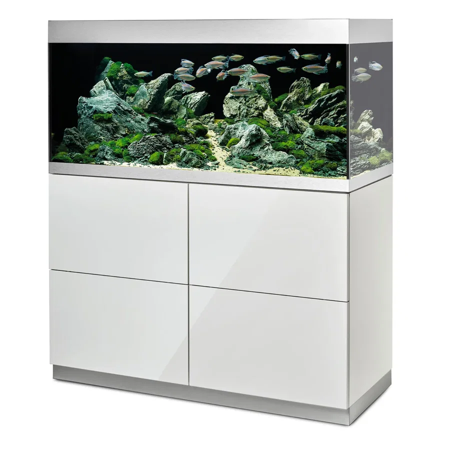 Oase HighLine Optiwhite 300 | Set aus Aquarium und Unterschrank