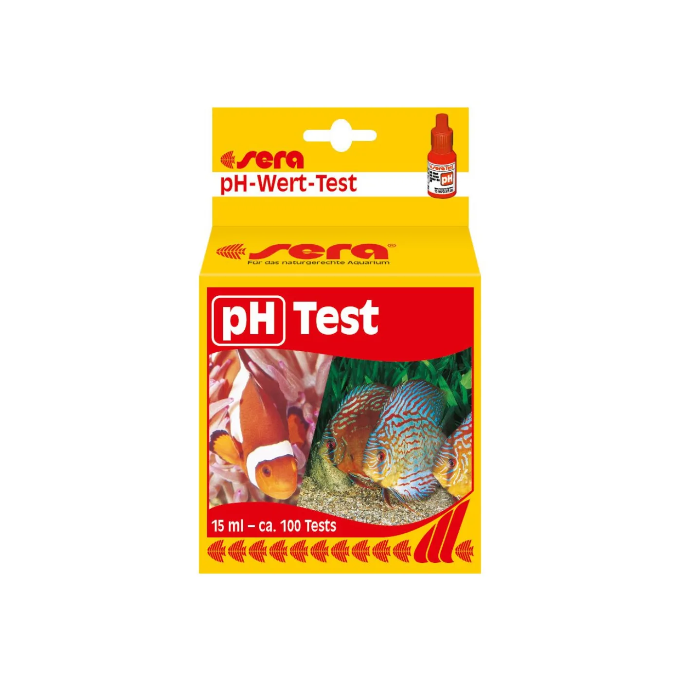 sera pH Test, Tröpfchentest