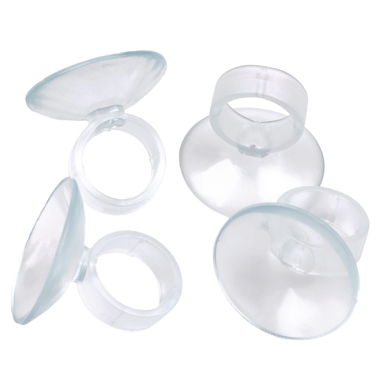 Aquasabi - Saugnapf - mit Halterung - transparent - 4x