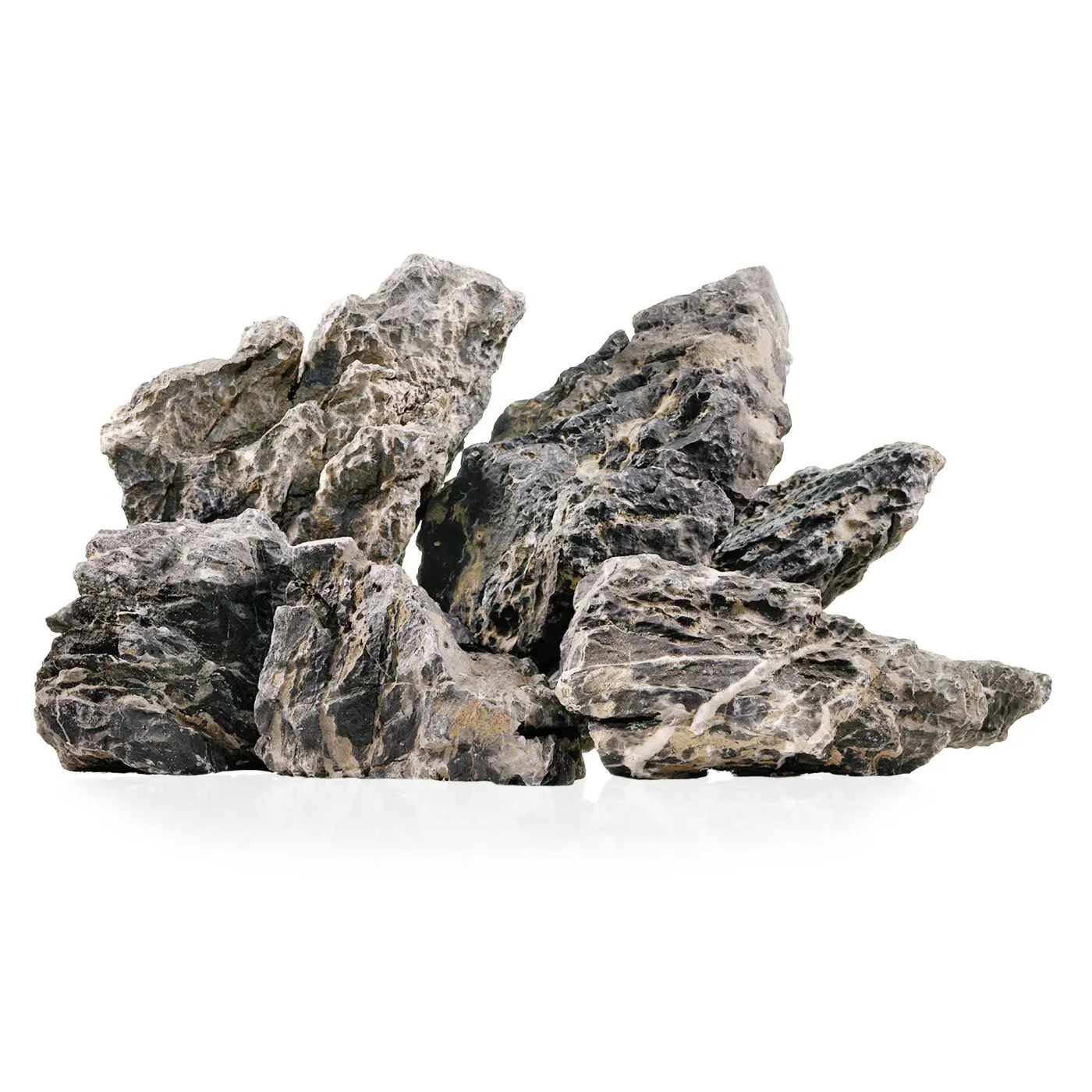 Schwarze Mini Landschaft | Seiryu Dark | Black Ryuoh Stone