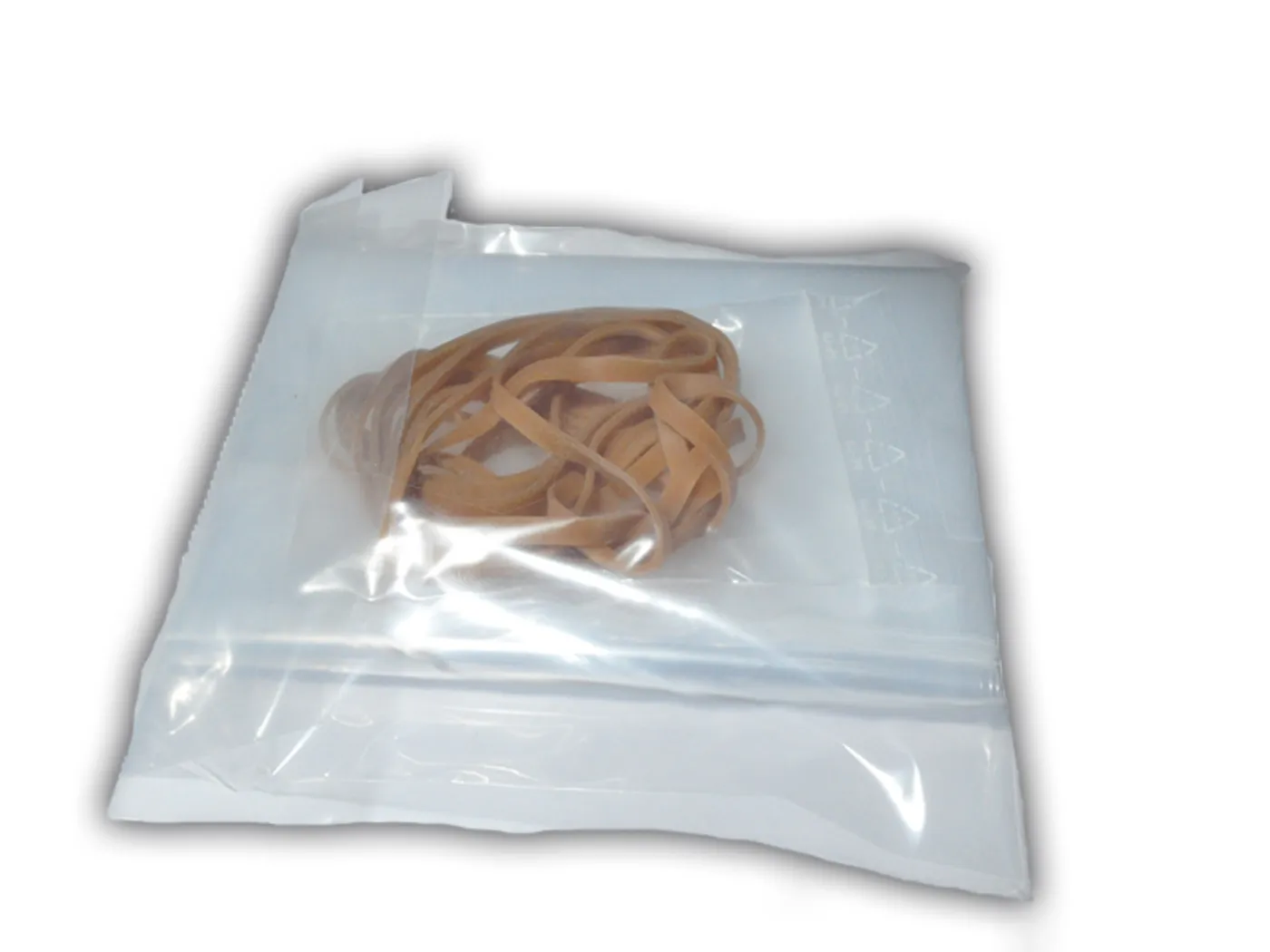 Transportbeutel 140x380x0,08mm 10 Stk. + 12 Gummibänder extra stabil 80µ
