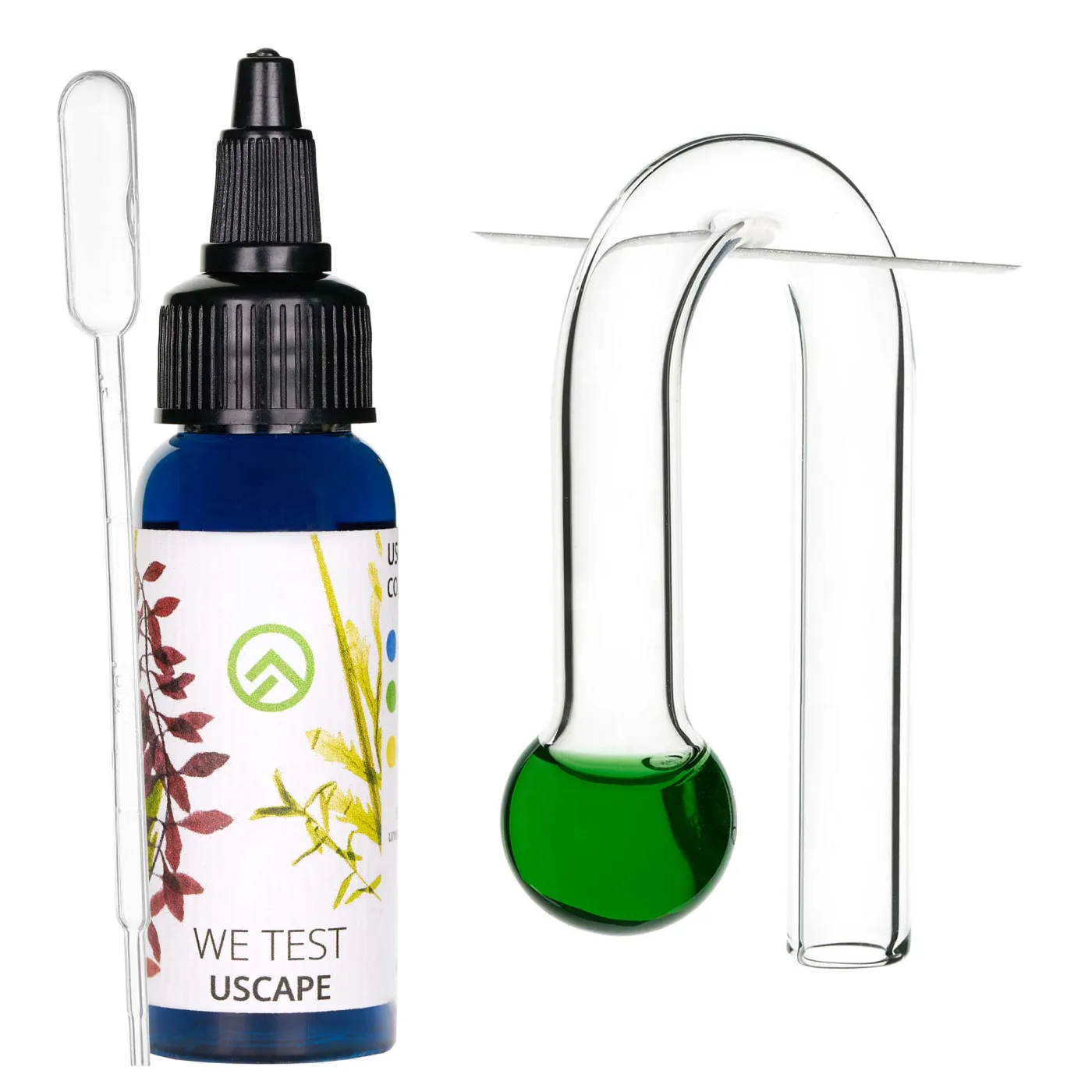 USCAPE - CO2 Dauertest HangOn + Testflüssigkeit Set