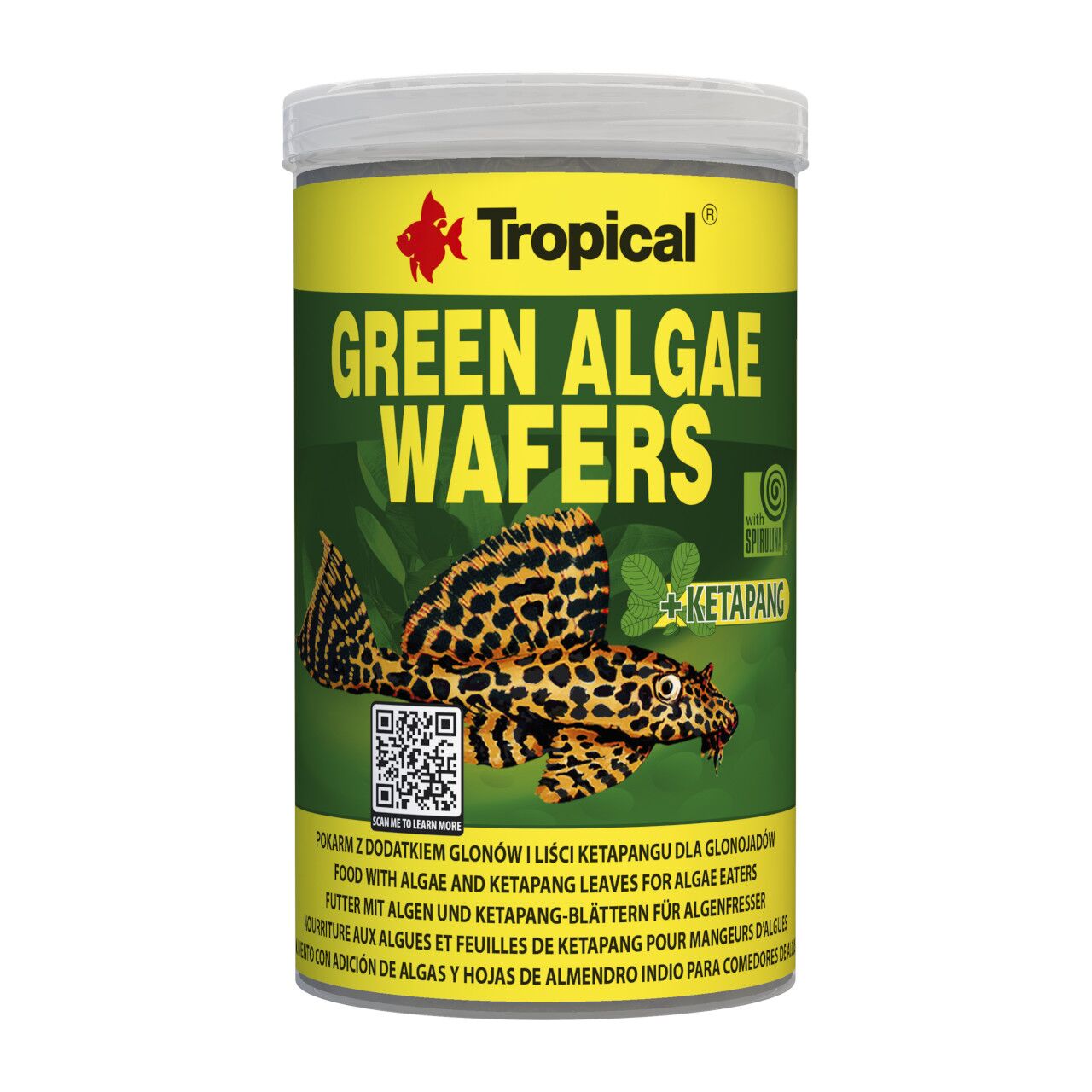 Tropical Green Algae Wafers 1.000 ml - Futter Chips mit hohem Algenant