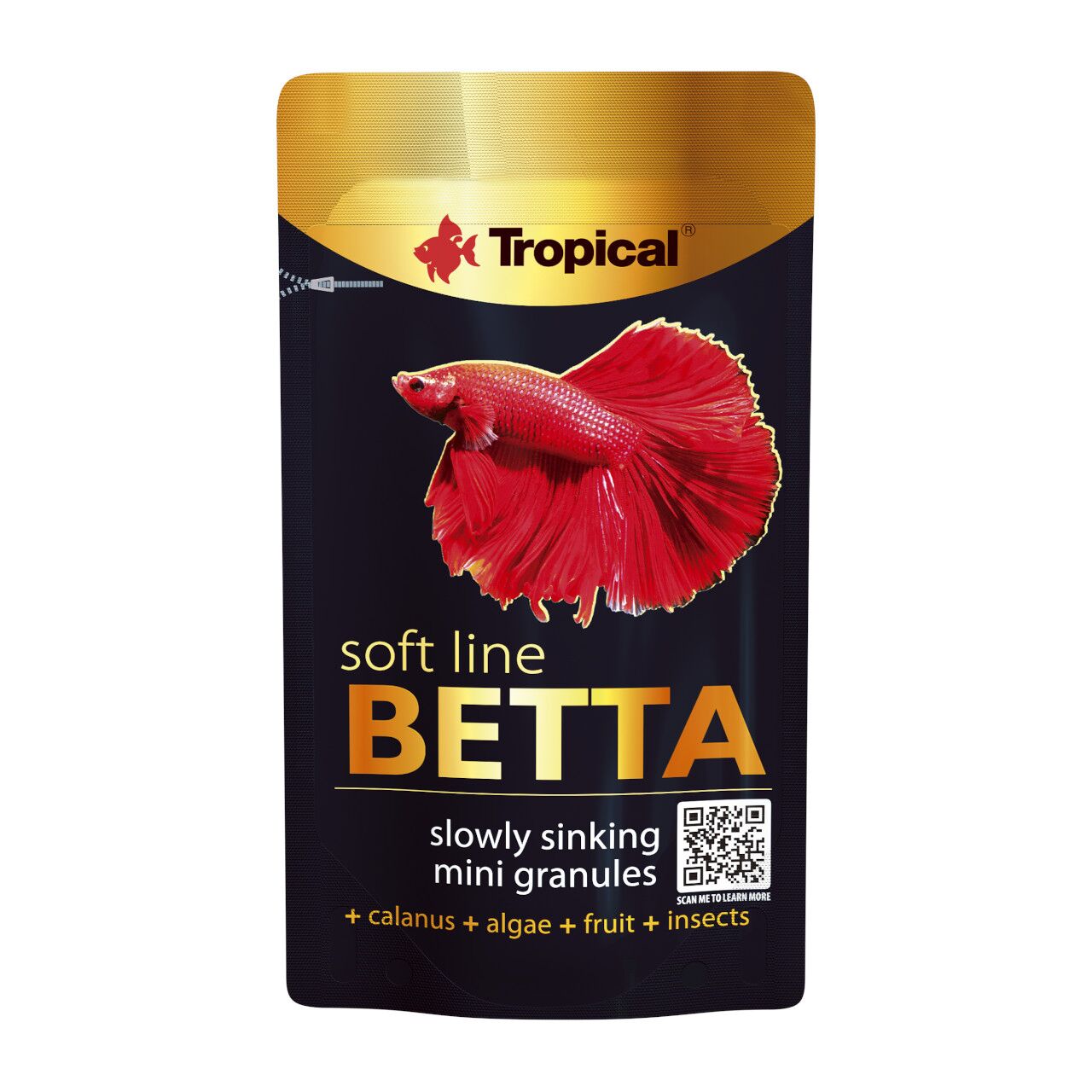 Tropical Soft Line Betta - langsam sinkendes Softgranulat für Bettas
