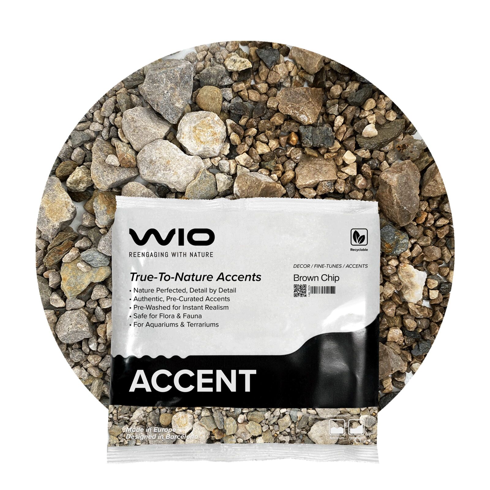 WIO - Accents - Brown Accent - 0,3-3 cm - 750 g