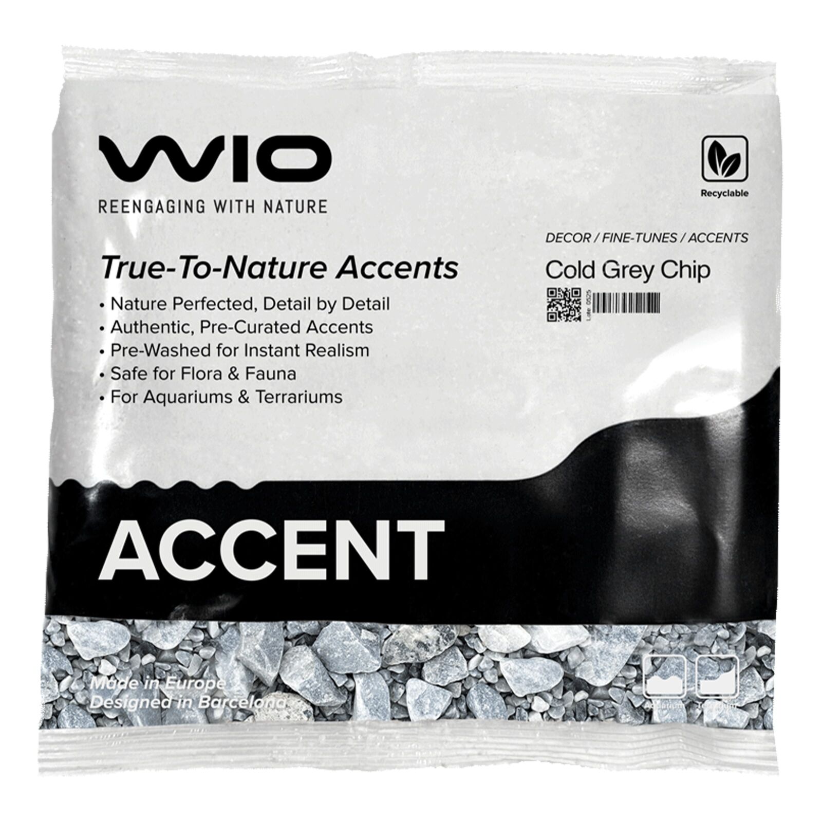 WIO - Accents - Cold Grey Accent - 0,3-3 cm - 750 g