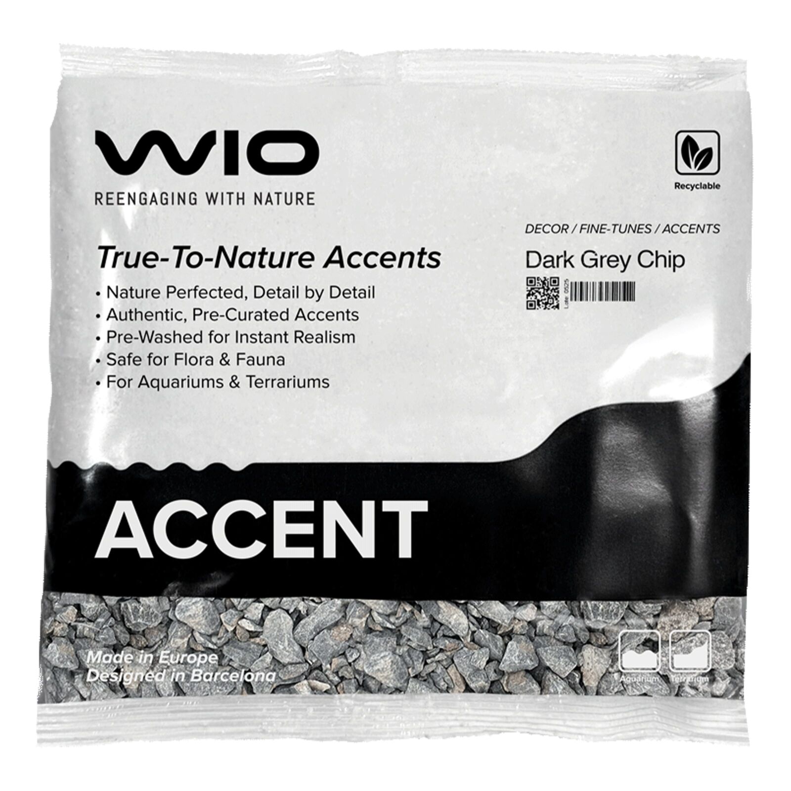 WIO - Accents - Dark Grey Accent - 0,3-3 cm - 750 g