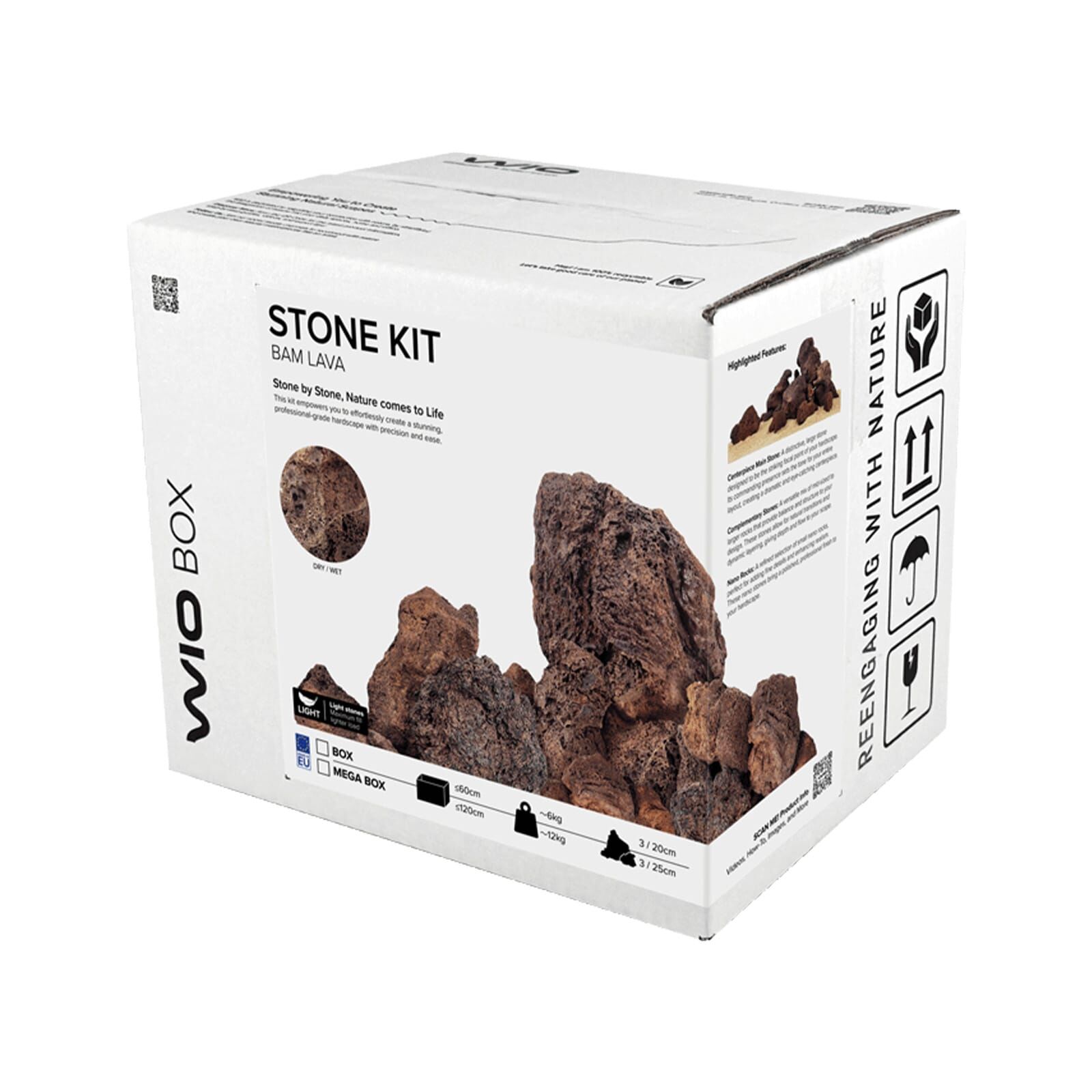 WIO - Stones - Bam Lava Stone - Mega Set 120 cm