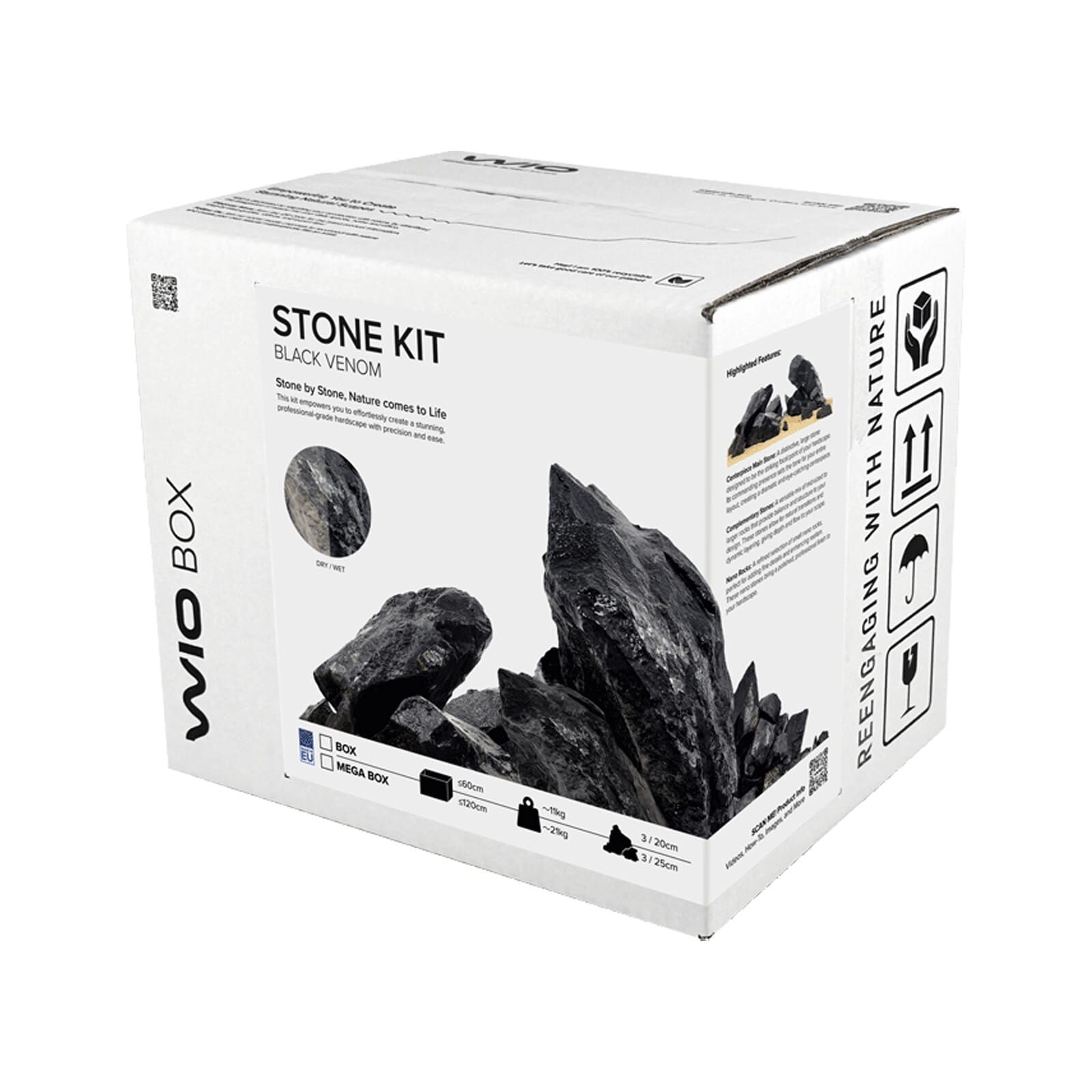 WIO - Stones - Black Venom Stone - Set 60 cm